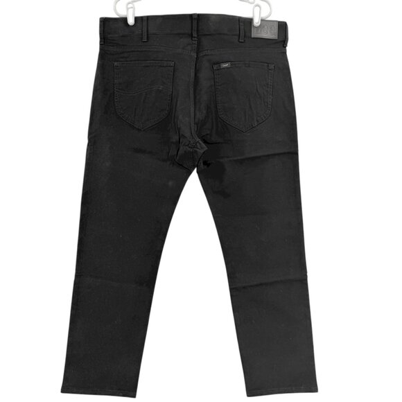 Lee Men's Slim Straight Motion Flex Waistband Stretch Black Pants Size 40X30 NWT - Picture 2 of 11